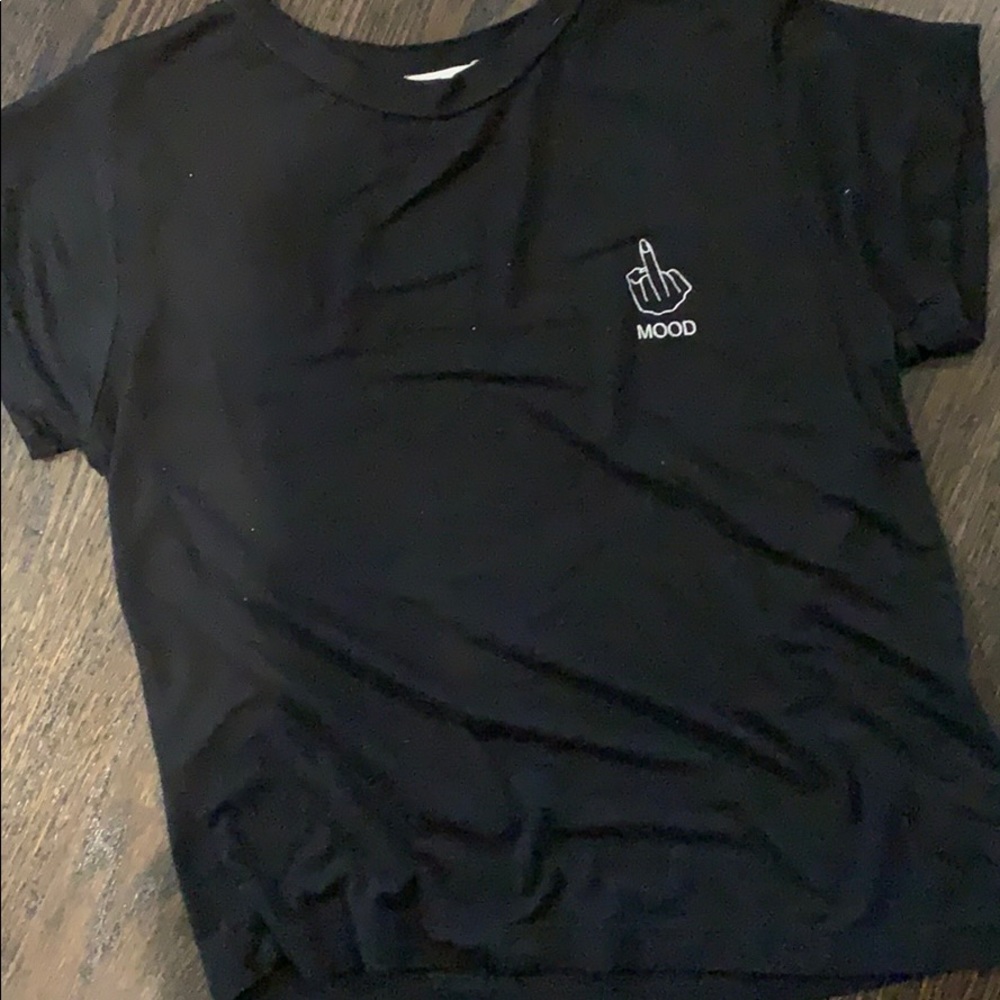black tee